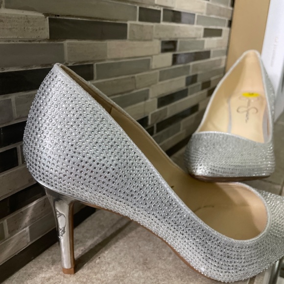 Jessica Simpson rhinestone heels (( hot sale )) - Picture 4 of 6